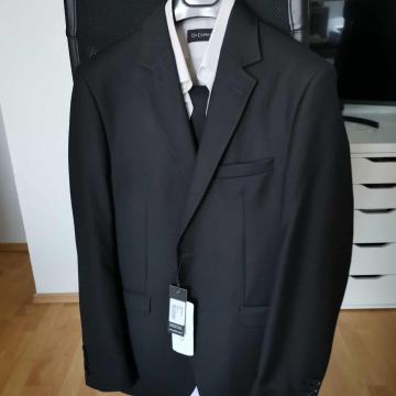 Galileo crni slim sako