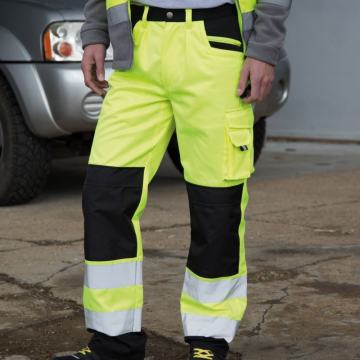 Muške radne reflektirajuće zaštitne hlače Result R327X /  XS – 4XL