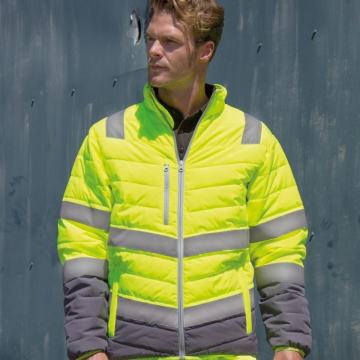 Muška podstavljena reflektirajuća zaštitna jakna R325M / S - 4XL