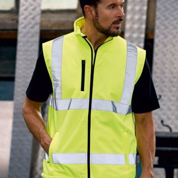 Muški radni reflektirajući softshell prsluk Yoko HV006 - S-3XL