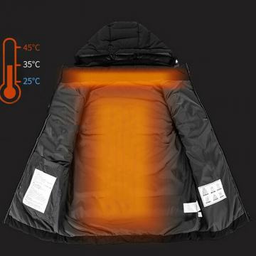 Prsluk na grijanje s kapuljacom