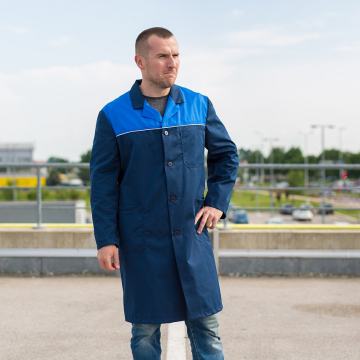 Duga tamno siva muška radna kuta br. 54