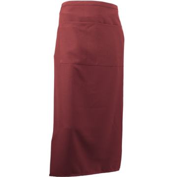 Pregača za konobare dugačka bordo / crna / zelena