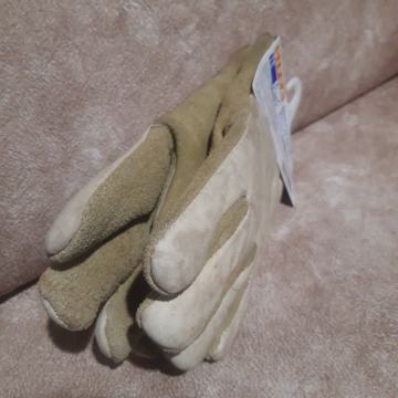 Švicarske kožne rukavice, tople, vuna vel.8