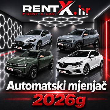►Rent-a-Car◄ - Nova Vozila | 2026g | Automatik  -Već od 20€/dan!