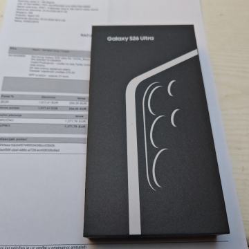 Samsung S26 ultra, tvornički zapakiran black