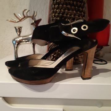 BRUNO PREMI CRNE KOZNE SANDALE 36