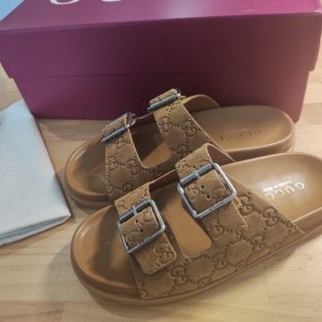 Cipele Japanke, sandale Gucci, prirodna koža