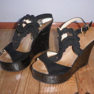 FABI - ŽENSKE LAGANE KOŽNE CIPELE / SANDALE 38