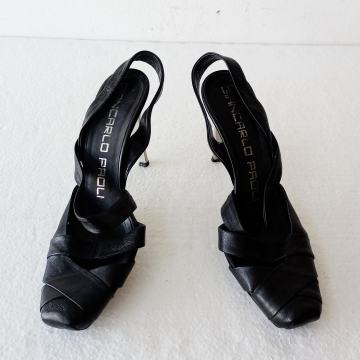 GIANFRANCO PAOLI sandale - štikle od prave kože/ vel. 37