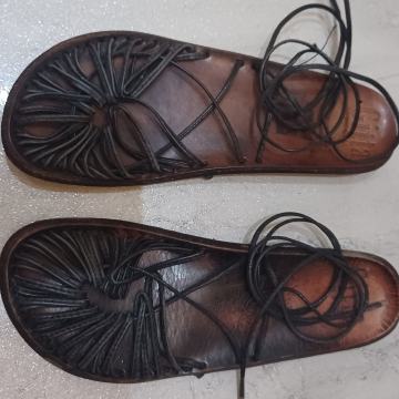 Gita sandale na vezanje, koža, 36