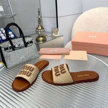 Japanke, sandale Miu miu, koža, na skladištu