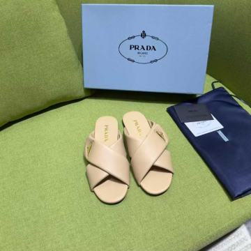 Japanke, sandale Prada, prirodna koža