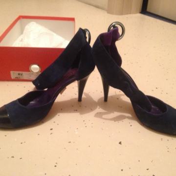 nove kožne Peko plave sandale, broj 39