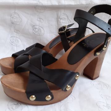 Obermaterial leder kožne sandale platforme