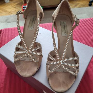 Sandale krem brušena koža vel. 39