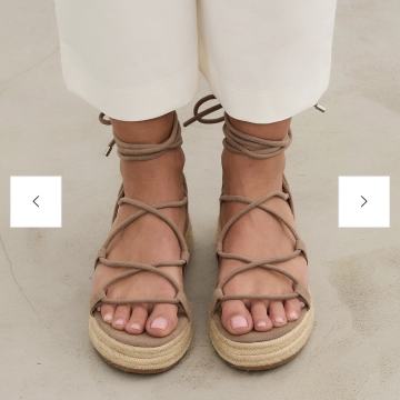 Sandale na platformu espadrile