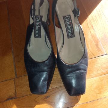 Polucipele/Sandale plave kožne-