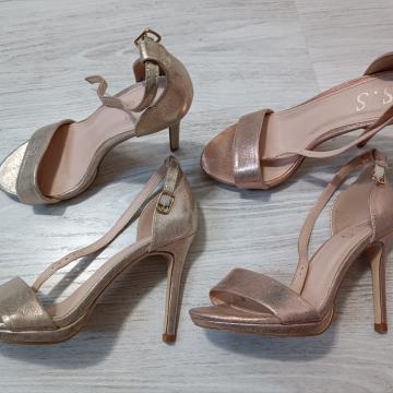 Sandale zlatne i rose gold broj 36