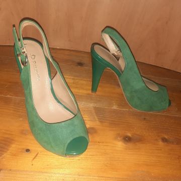 Zelene sandale na petu, br.36,