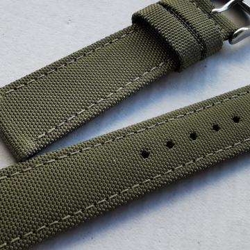Canvas remen, 20mm, zeleni