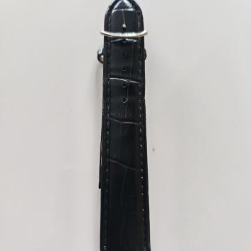 Crni kožni remen za sat - 20 mm