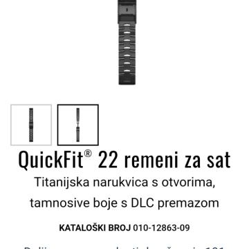 Garmin Fenix 7 TITANIUM remen