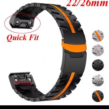 GARMIN-QuickFit remen 22 mm 26 mm za Garmin Fenix ​​8 51 mm 7X Pro 6X