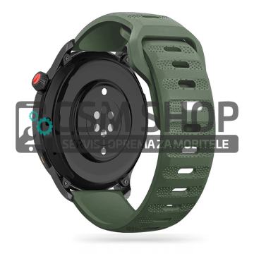 Iconband Line silikonski remen za Samsung Galaxy Watch 4,5,6 zeleni