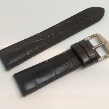 Kožni crni remen, 20mm, nenošen