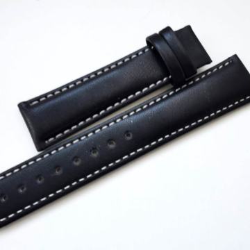 Kožni crni remen 20mm, nenošen