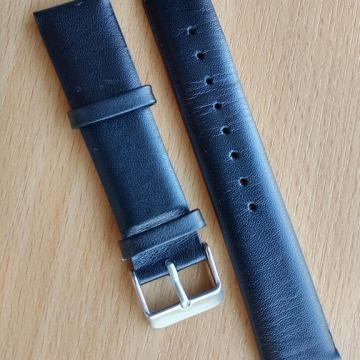 Kožni remen crni 20mm, deblji