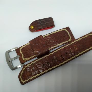 Kožni ručno rađeni remen, 22mm