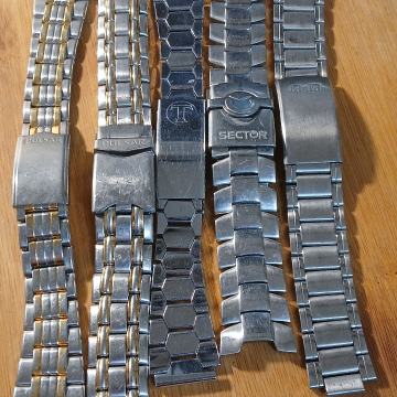 Lot 5 metalnih orginal narukvica