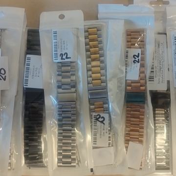 METALNI REMENI ZA SAT, ŠIRINA 20, 22 i 24 mm