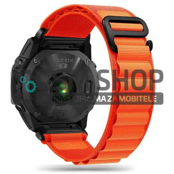 Nylon serija remen za sat Garmin Fenix 7, Fenix 6, Fenix 5 narančasti