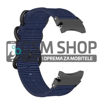 Nylon serija remen s tri kopče za sat Samsung Watch 4, 5 i 6 plavi