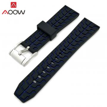 Sportski slikonski remen 22mm CRNI - NOVO!