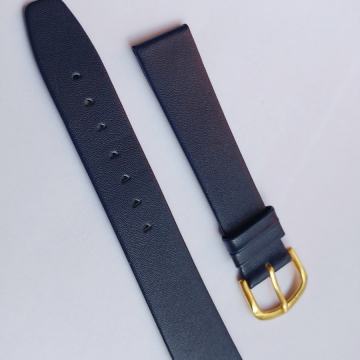 Plavi 18mm kožni remen, tanji