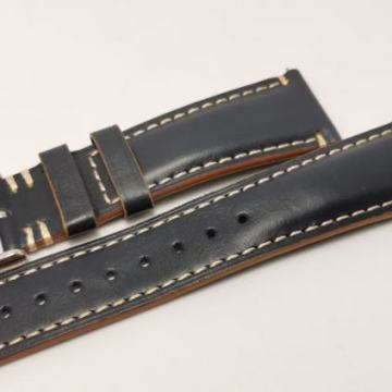 Remen kožni, cordovan, 20mm, plavi