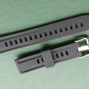 Remen za sat, guma, crni, 18mm