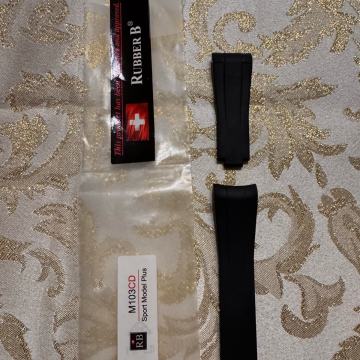 Rubber B - crni za Rolex Dayton-u