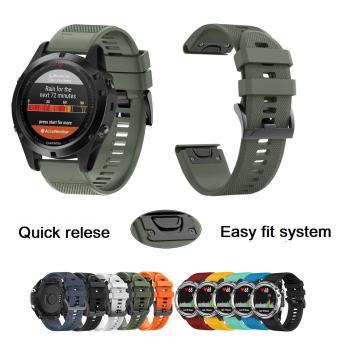 Silikonska narukvica remen sat Garmin Fenix 5x / 6x / 7x 8x 3 26 mm