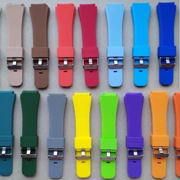 SILIKONSKI REMENI ZA SAT, 22 mm, SREBRNA KOPČA, Samsung, Huawei