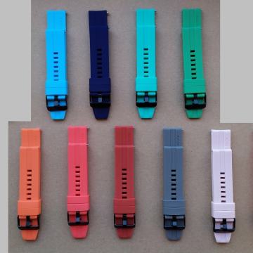 SILIKONSKI REMENI ZA SAT, ŠIRINA 20 mm, CRNA KOPČA, WATCH GT