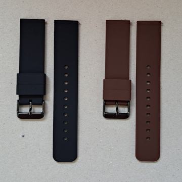 SILIKONSKI REMENI ZA SAT, ŠIRINA 21 mm, CRNI i SMEĐI