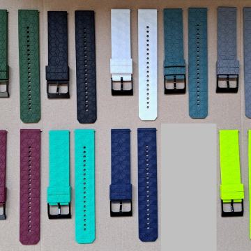 SILIKONSKI REMENI ZA SAT, ŠIRINA 22 mm, CRNA KOPČA, SUUNTO