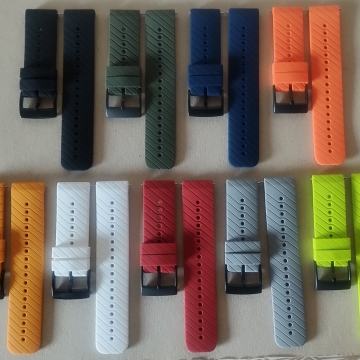 SILIKONSKI REMENI ZA SAT SUUNTO, ŠIRINA 24 mm, CRNA KOPČA