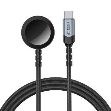 Tech-Protect MC01 magnetni punjač za Apple Watch USB-C 1.2m, crni