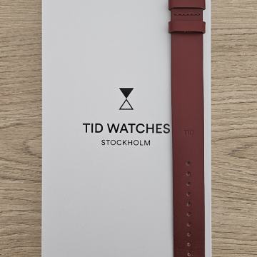 TID kozni remen za sat burgundy boja